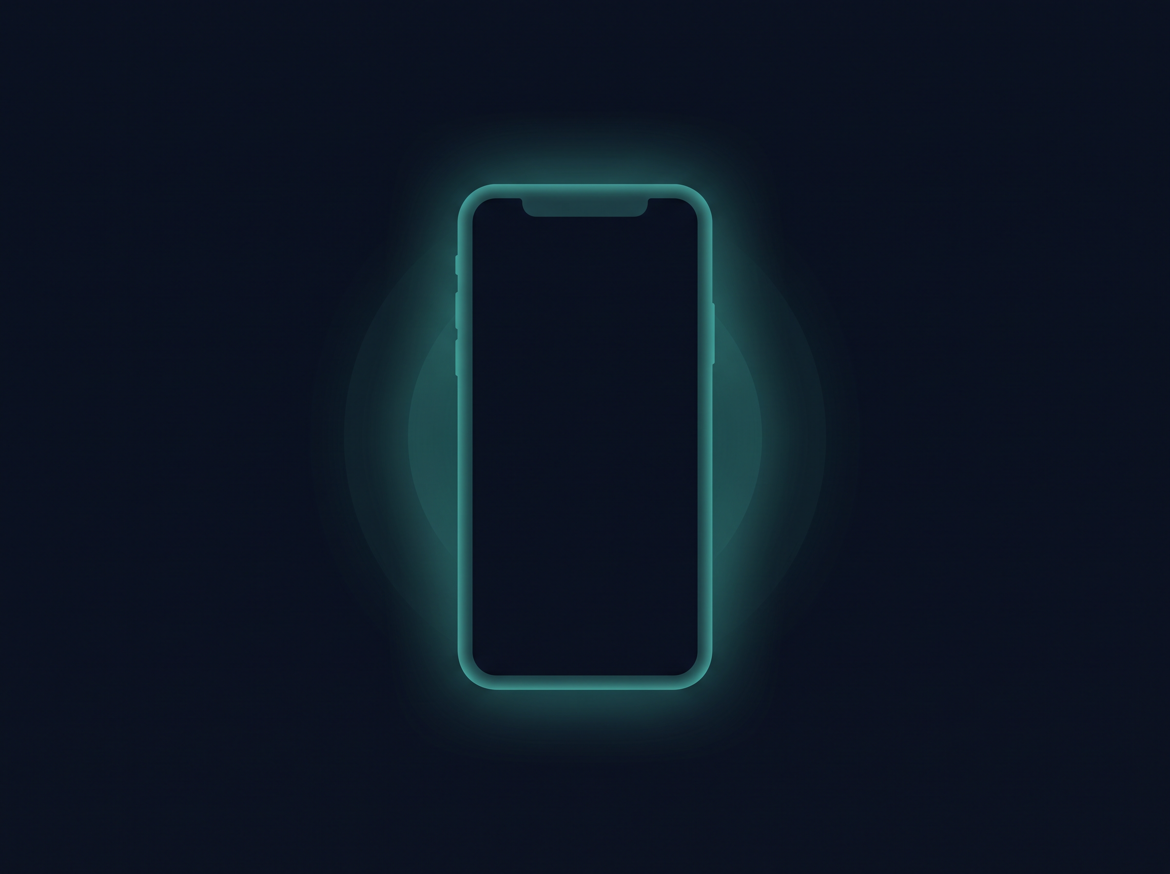 Illustration of a smartphone with a protective glow, representing data that stays contained on-device